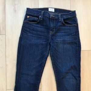 Women Hudson super skinny dark blue jeans